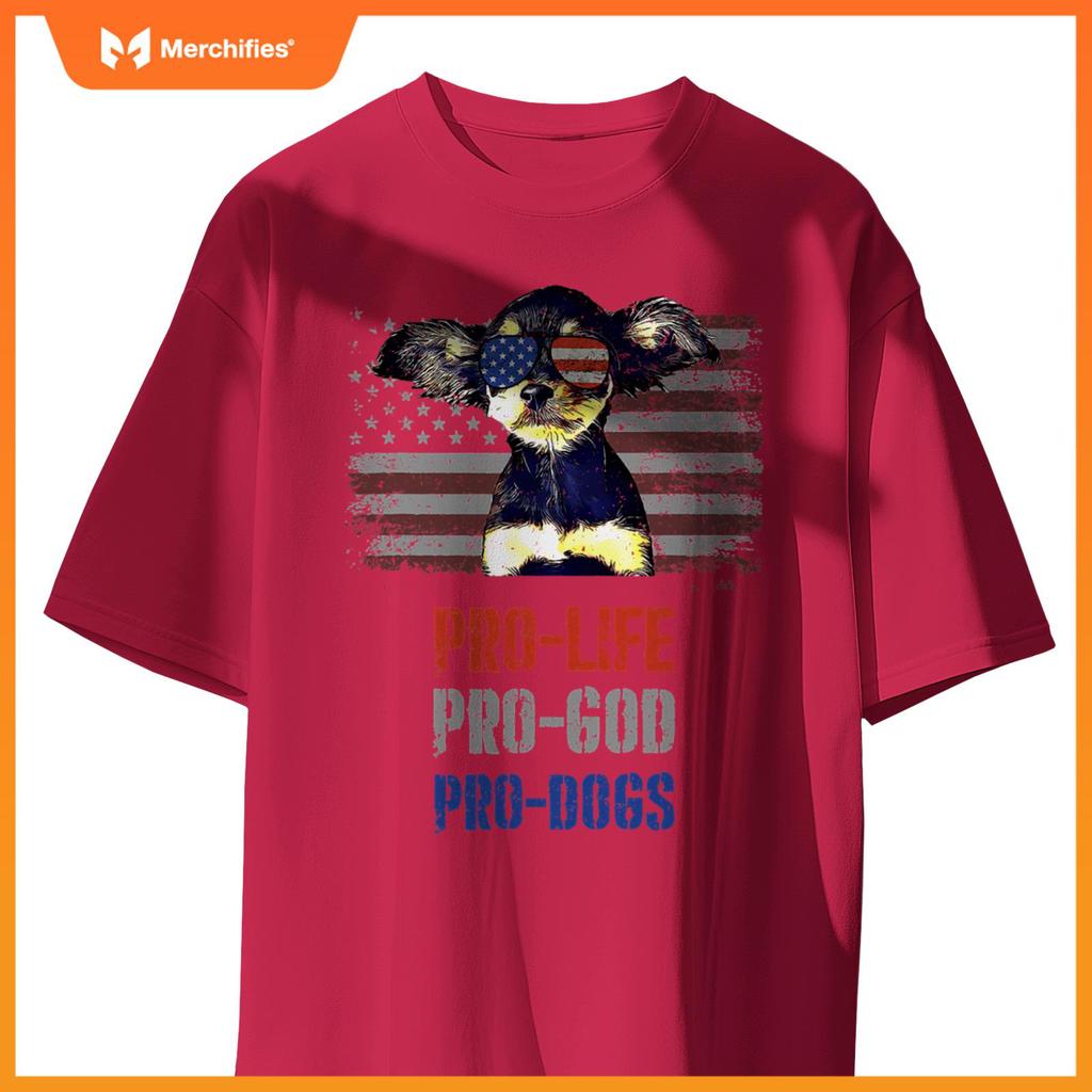 Toy Fox Terrier Pro Life Pro God Pro Dogs T-Shirt