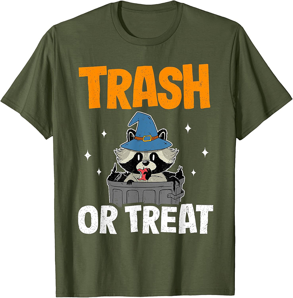 Trash Or Treat Racoon Raccoon Halloween T-Shirt
