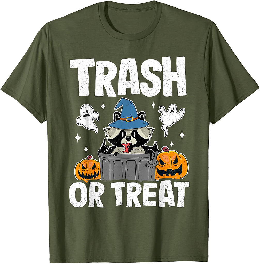 Trash Or Treat Racoon Raccoon Halloween T-Shirt