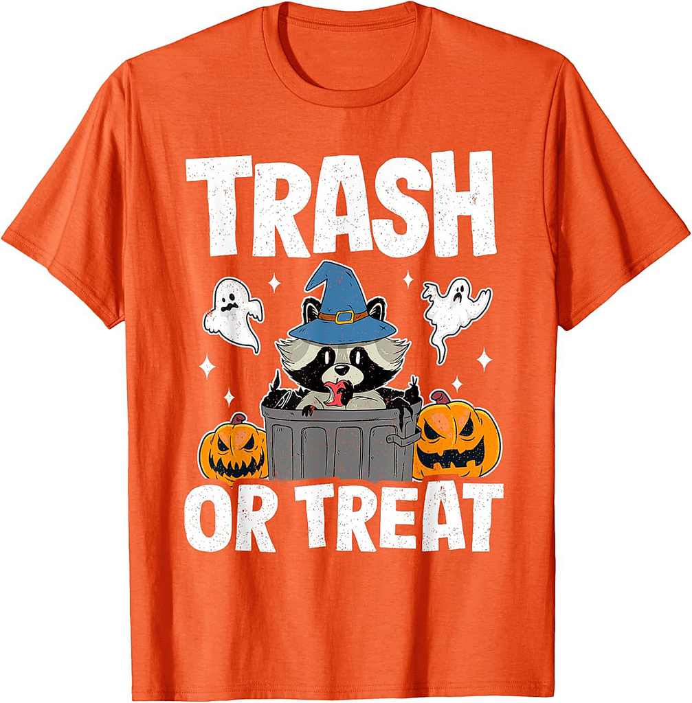 Trash Or Treat Racoon Raccoon Halloween T-Shirt