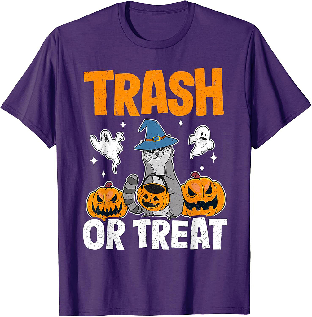 Trash Or Treat Racoon Raccoon Halloween T-Shirt