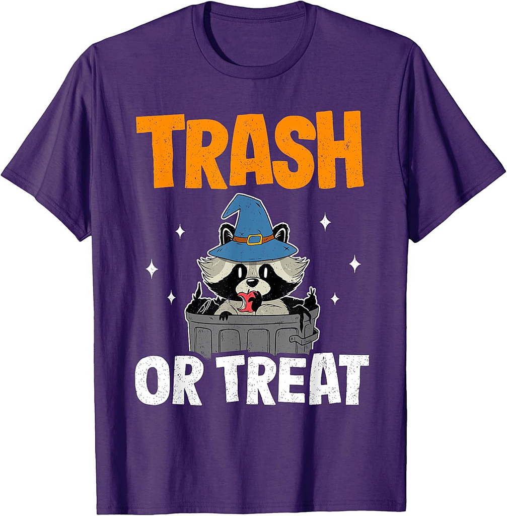 Trash Or Treat Racoon Raccoon Halloween T-Shirt