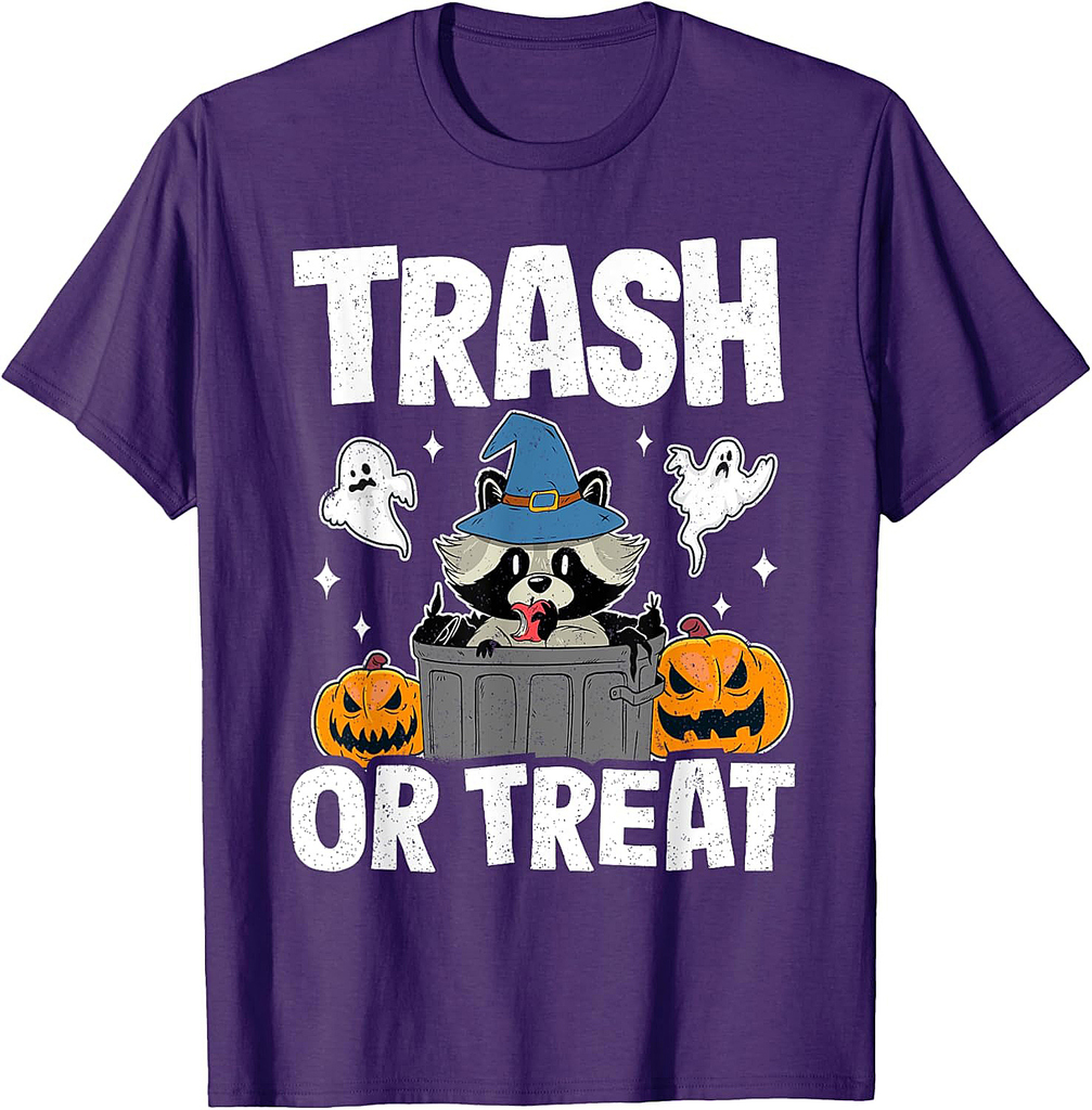 Trash Or Treat Racoon Raccoon Halloween T-Shirt