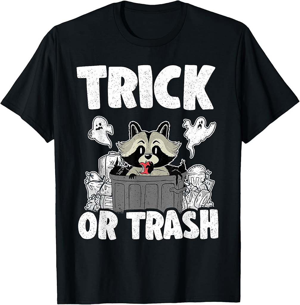 Trick Or Trash Racoon Raccoon Halloween T-Shirt