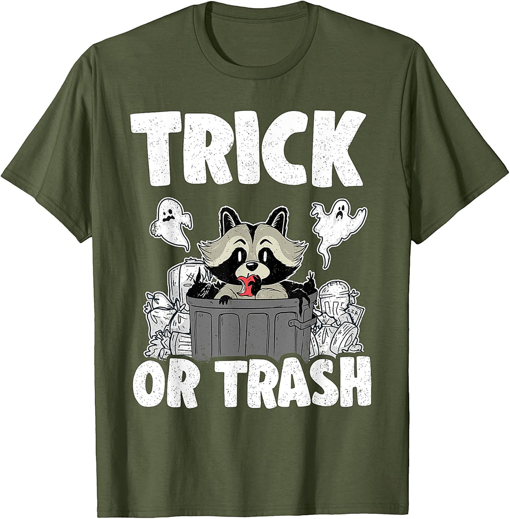 Trick Or Trash Racoon Raccoon Halloween T-Shirt
