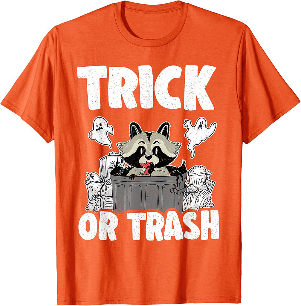 Trick Or Trash Racoon Raccoon Halloween T-Shirt