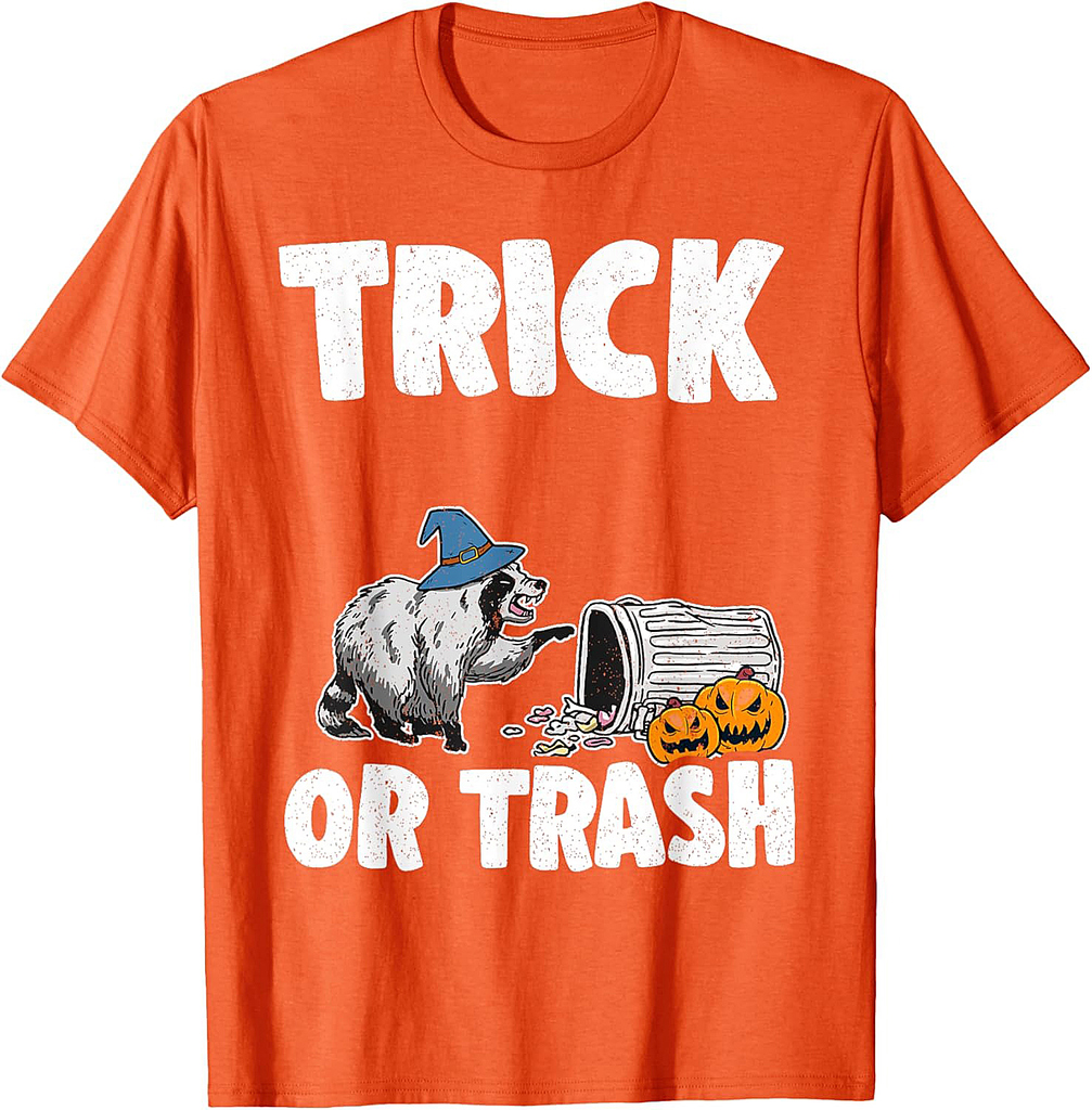 Trick Or Trash Racoon Raccoon Halloween T-Shirt
