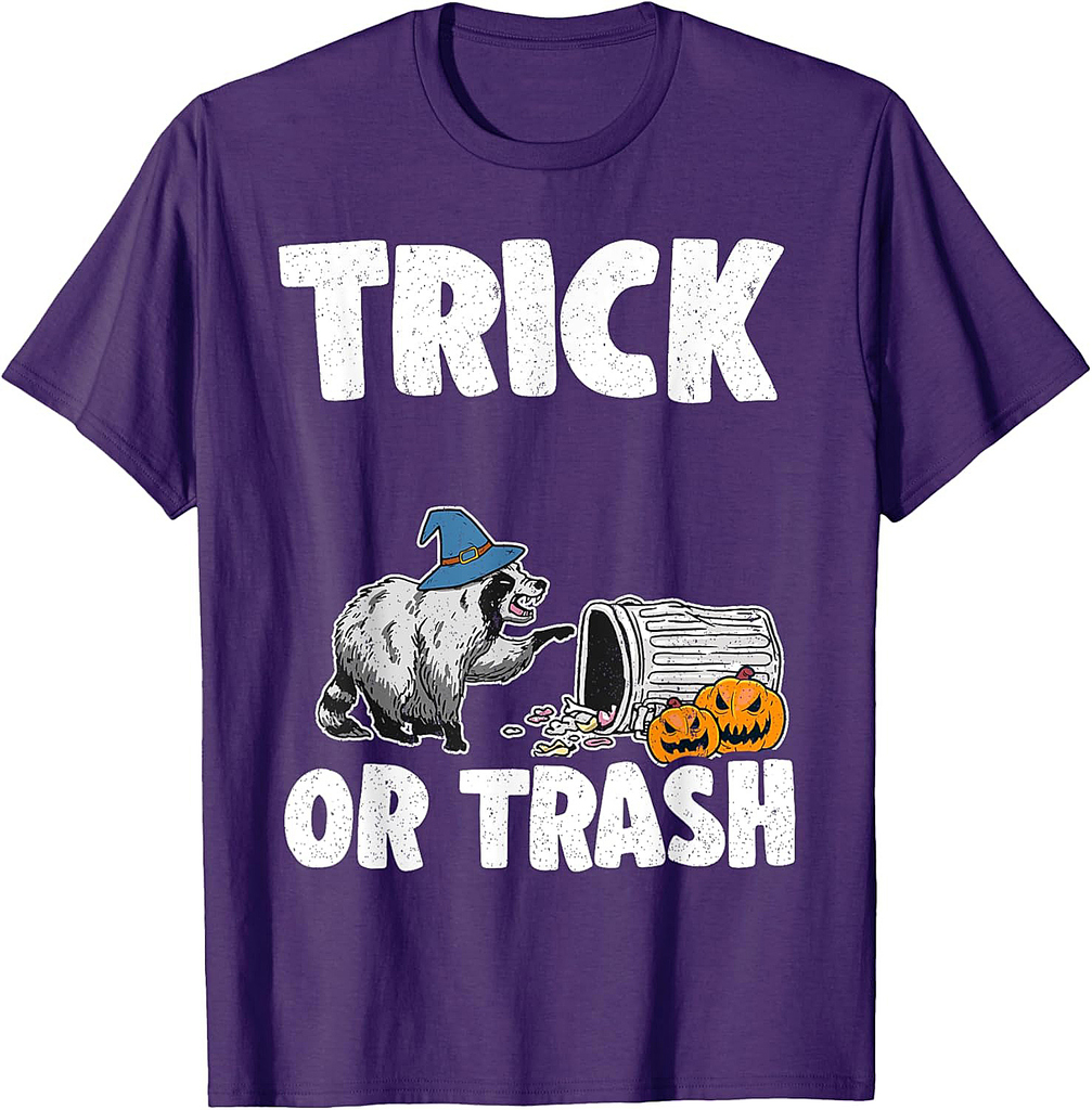 Trick Or Trash Racoon Raccoon Halloween T-Shirt