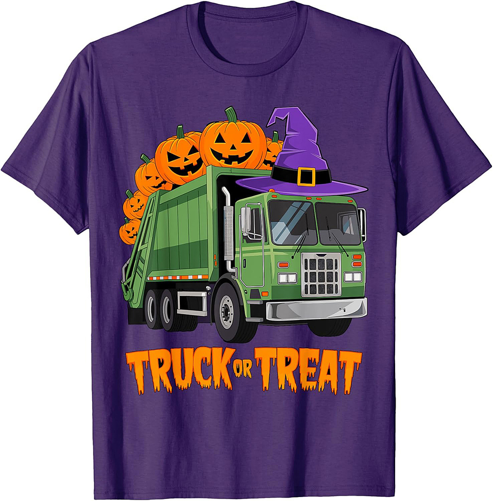Truck or Treat Garbage Truck Halloween Costume T-Shirt
