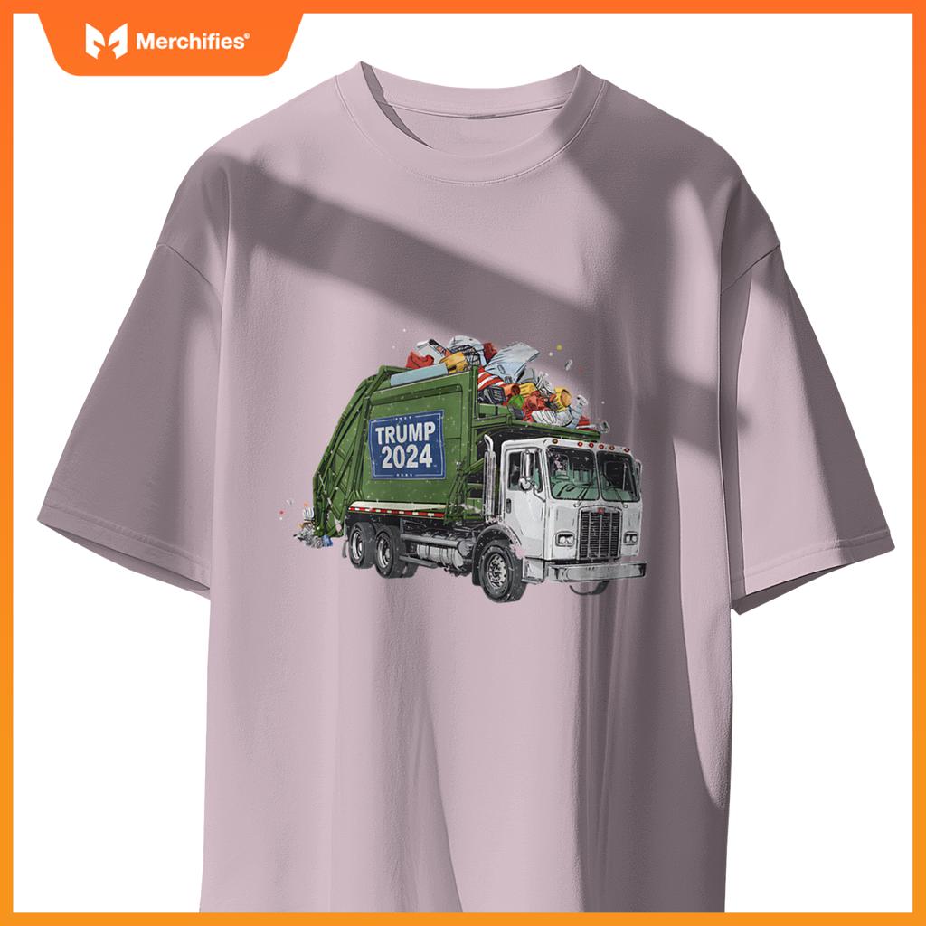 Trump 2024 Garbage Truck Conservative T-Shirt