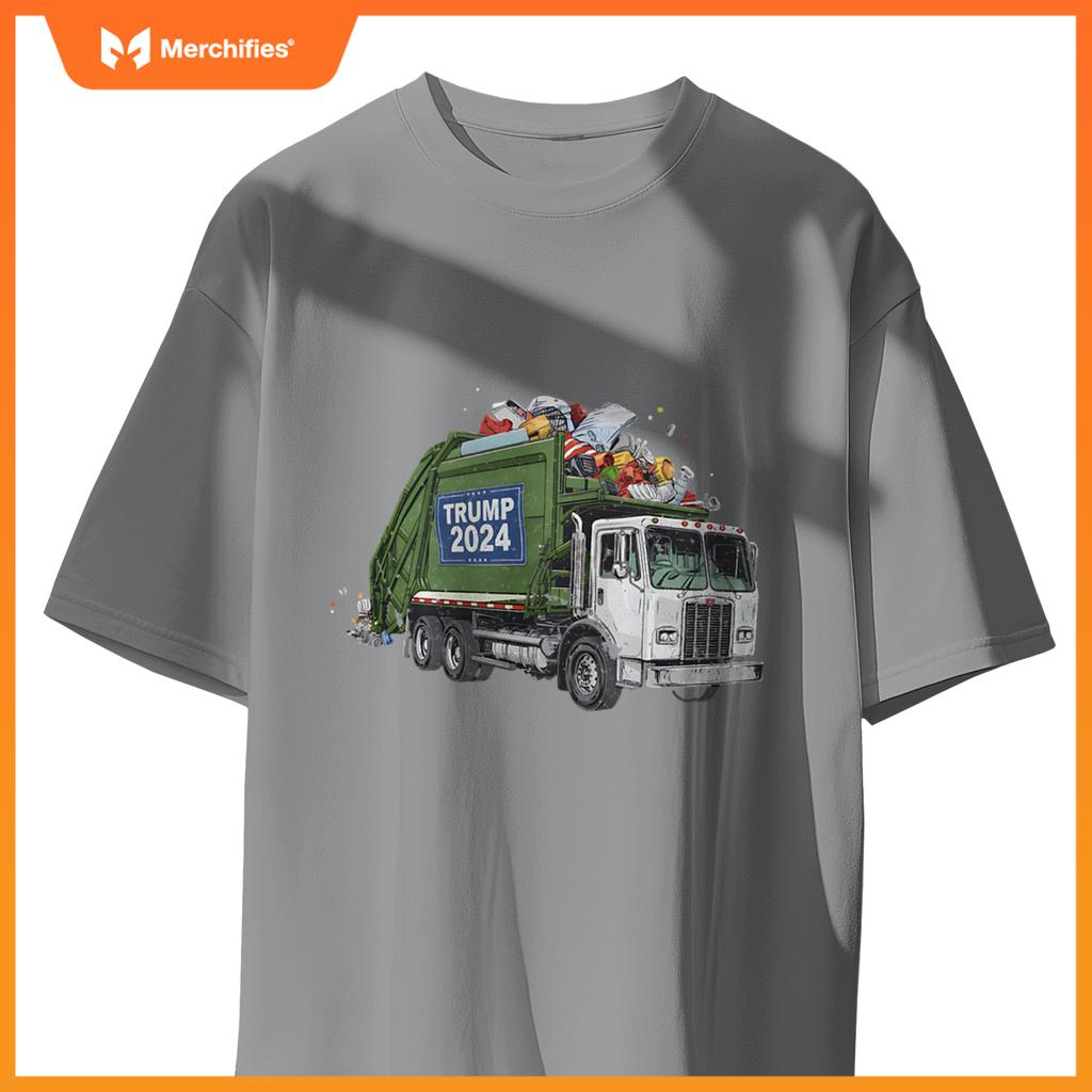 Trump 2024 Garbage Truck Conservative T-Shirt