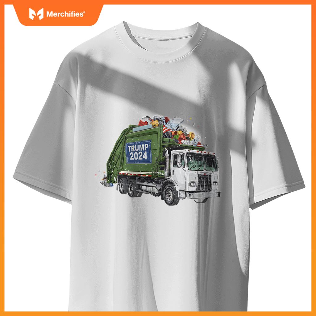 Trump 2024 Garbage Truck Conservative T-Shirt