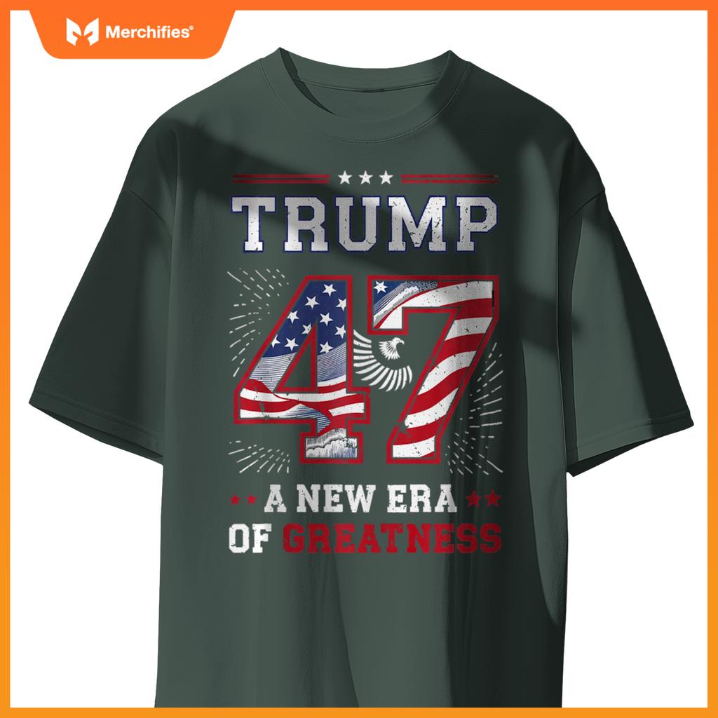Trump 47 A New Era of Greatness Patriotic T-Shirt