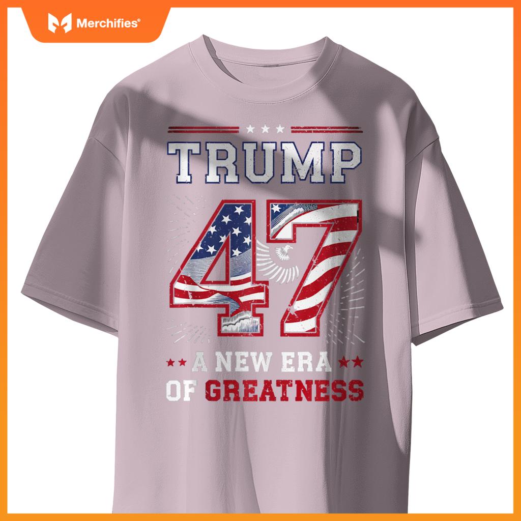 Trump 47 A New Era of Greatness Patriotic T-Shirt