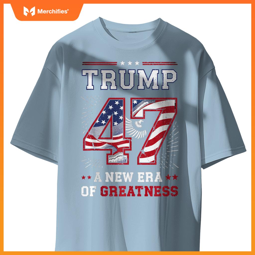 Trump 47 A New Era of Greatness Patriotic T-Shirt
