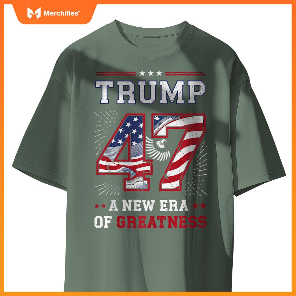 Trump 47 A New Era of Greatness Patriotic T-Shirt