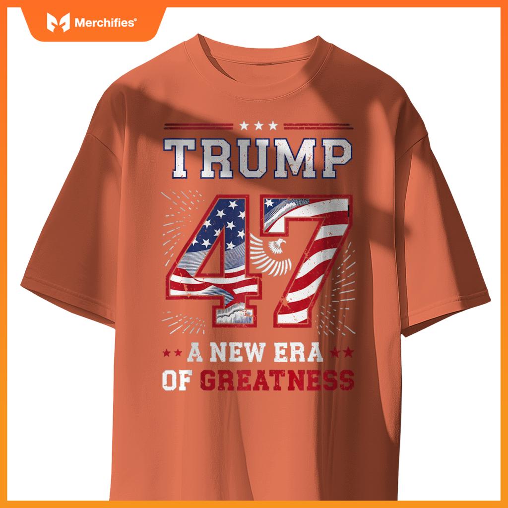 Trump 47 A New Era of Greatness Patriotic T-Shirt