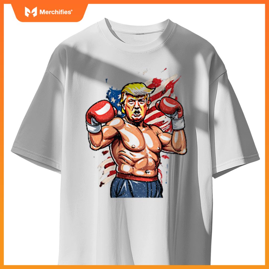 Trump Boxing Champion Patriotic Fighter Minimalist T-Shirt
