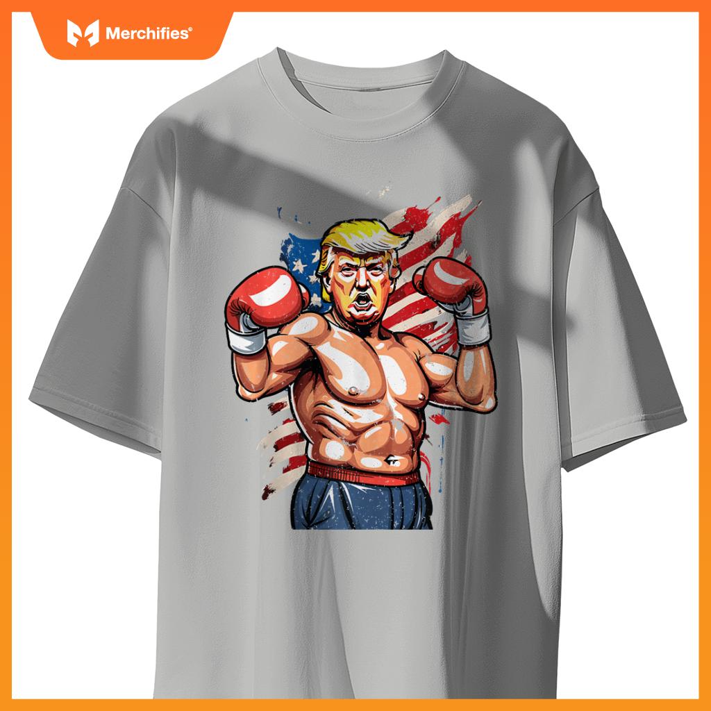 Trump Boxing Champion Patriotic Fighter T-Shirt