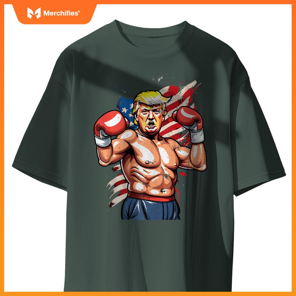 Trump Boxing Champion Patriotic Fighter T-Shirt
