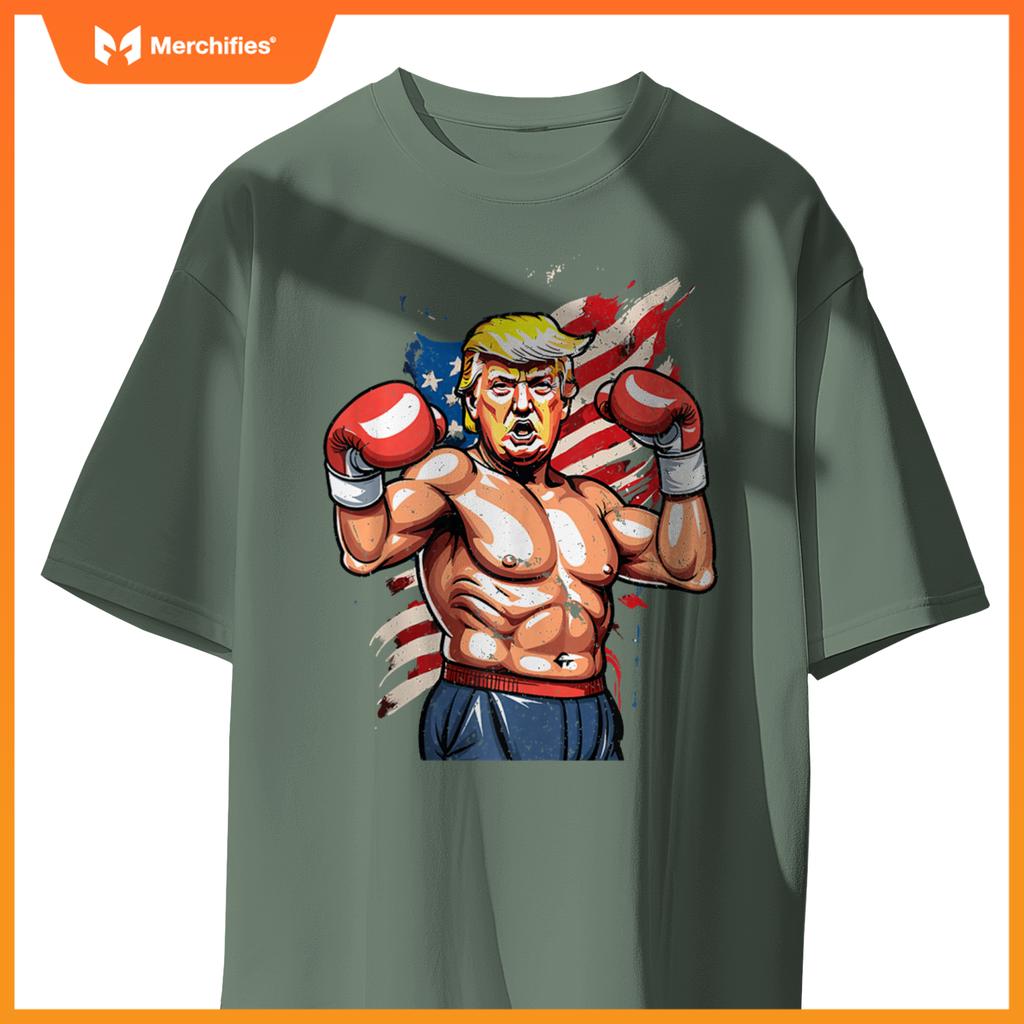 Trump Boxing Champion Patriotic Fighter T-Shirt
