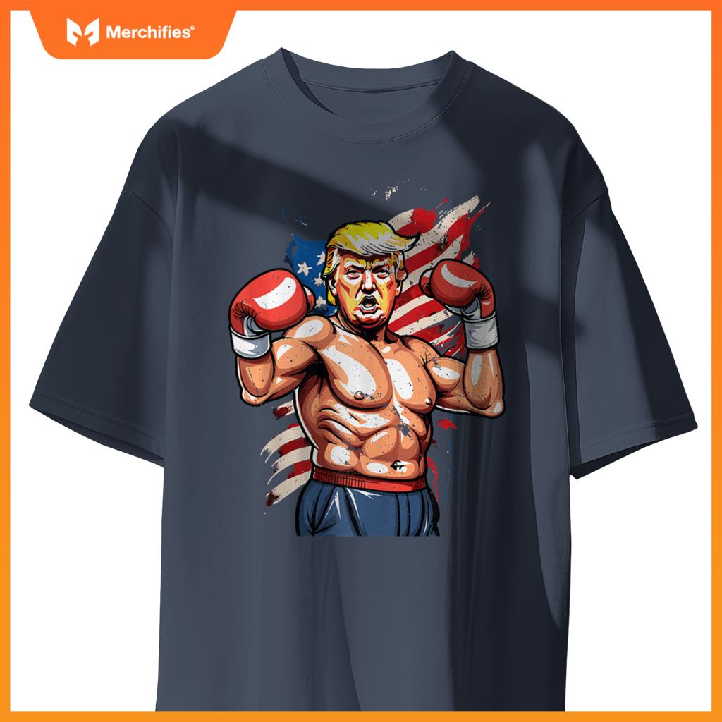 Trump Boxing Champion Patriotic Fighter T-Shirt