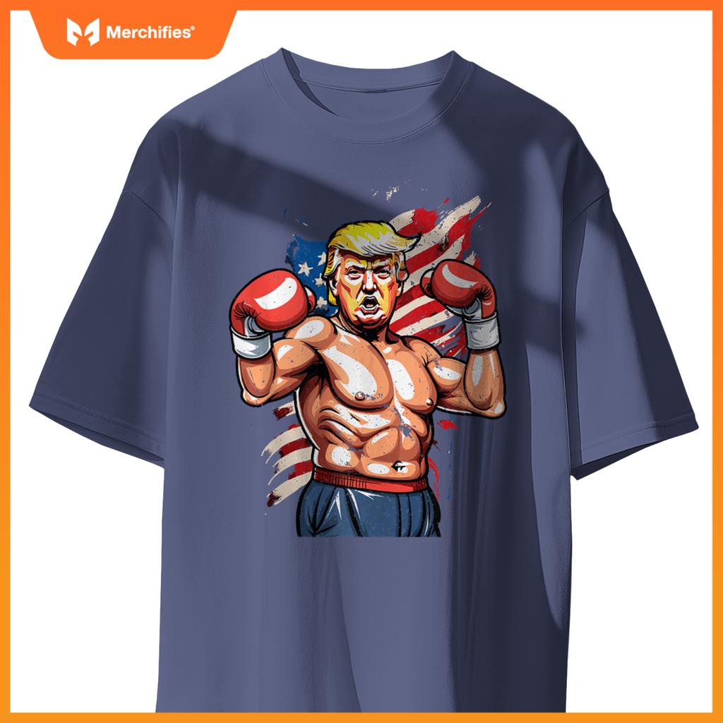 Trump Boxing Champion Patriotic Fighter T-Shirt