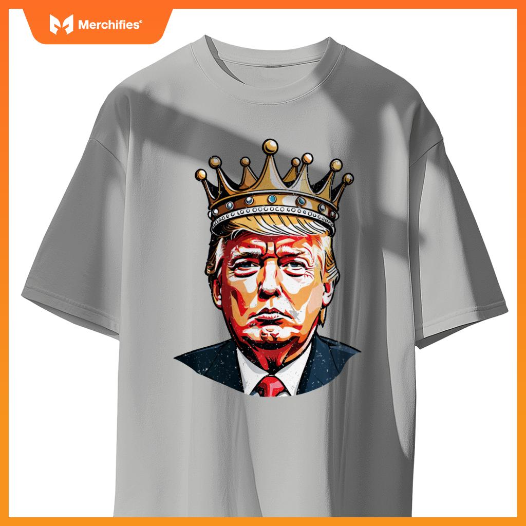 Trump with Crown King Trump 2024 Patriotic T-Shirt