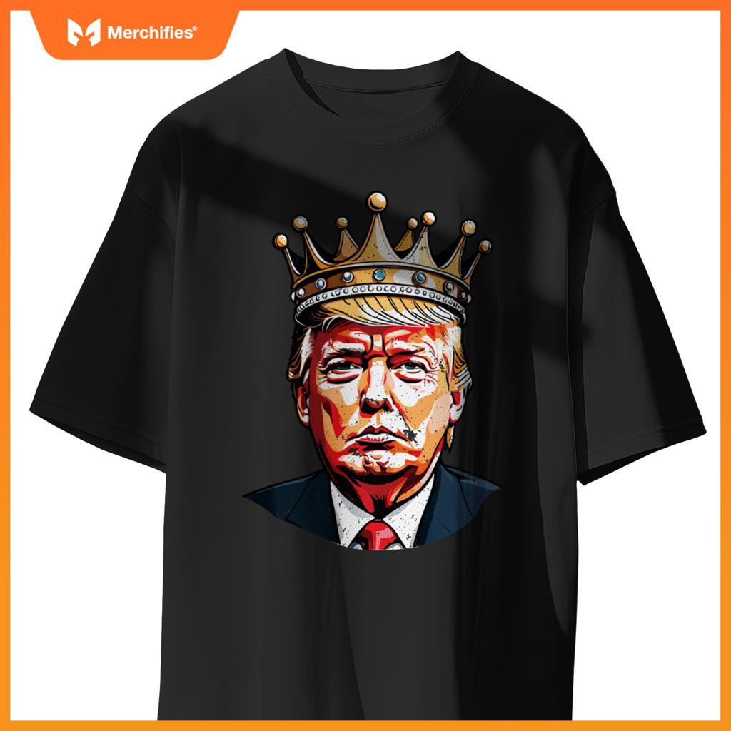 Trump with Crown King Trump 2024 Patriotic T-Shirt