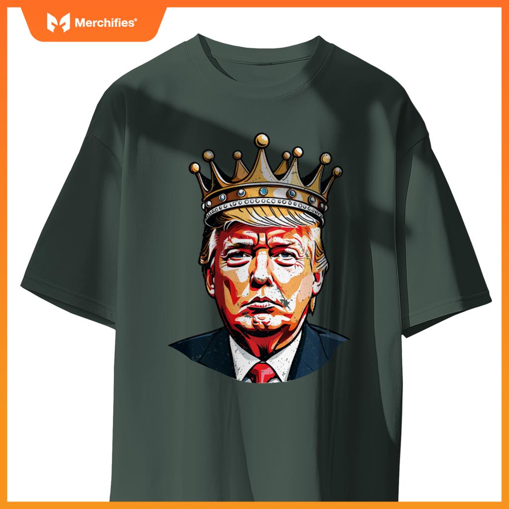 Trump with Crown King Trump 2024 Patriotic T-Shirt