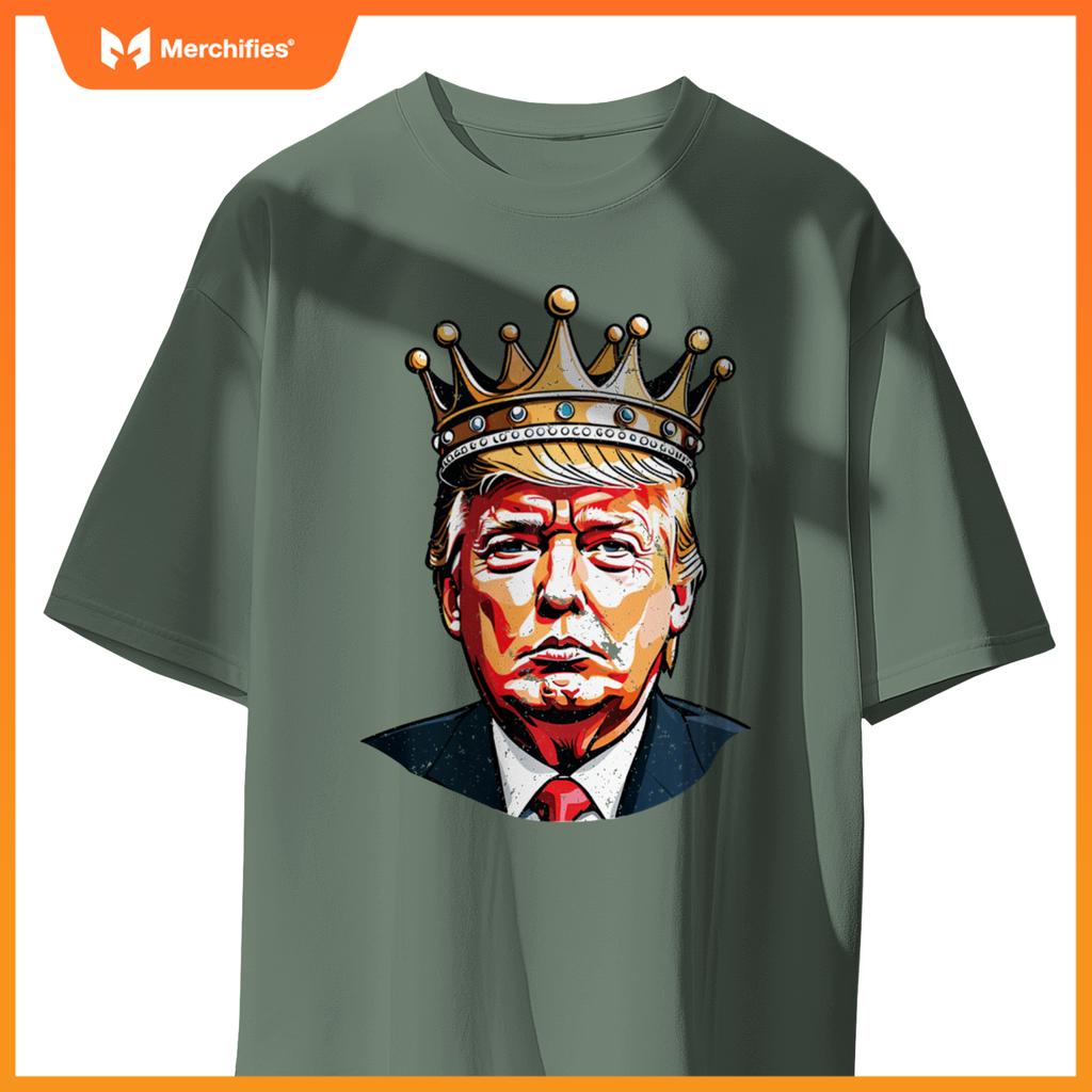 Trump with Crown King Trump 2024 Patriotic T-Shirt