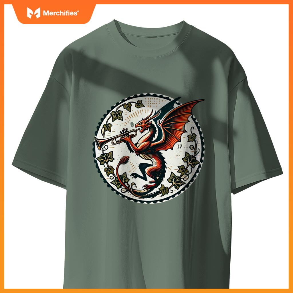 Trumpet Dragon Illustration Trumpeter Dragons Art