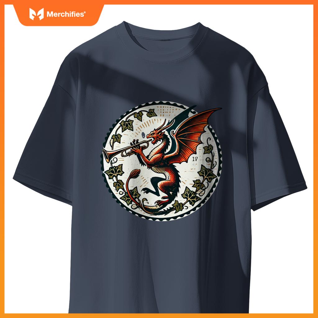 Trumpet Dragon Illustration Trumpeter Dragons Art