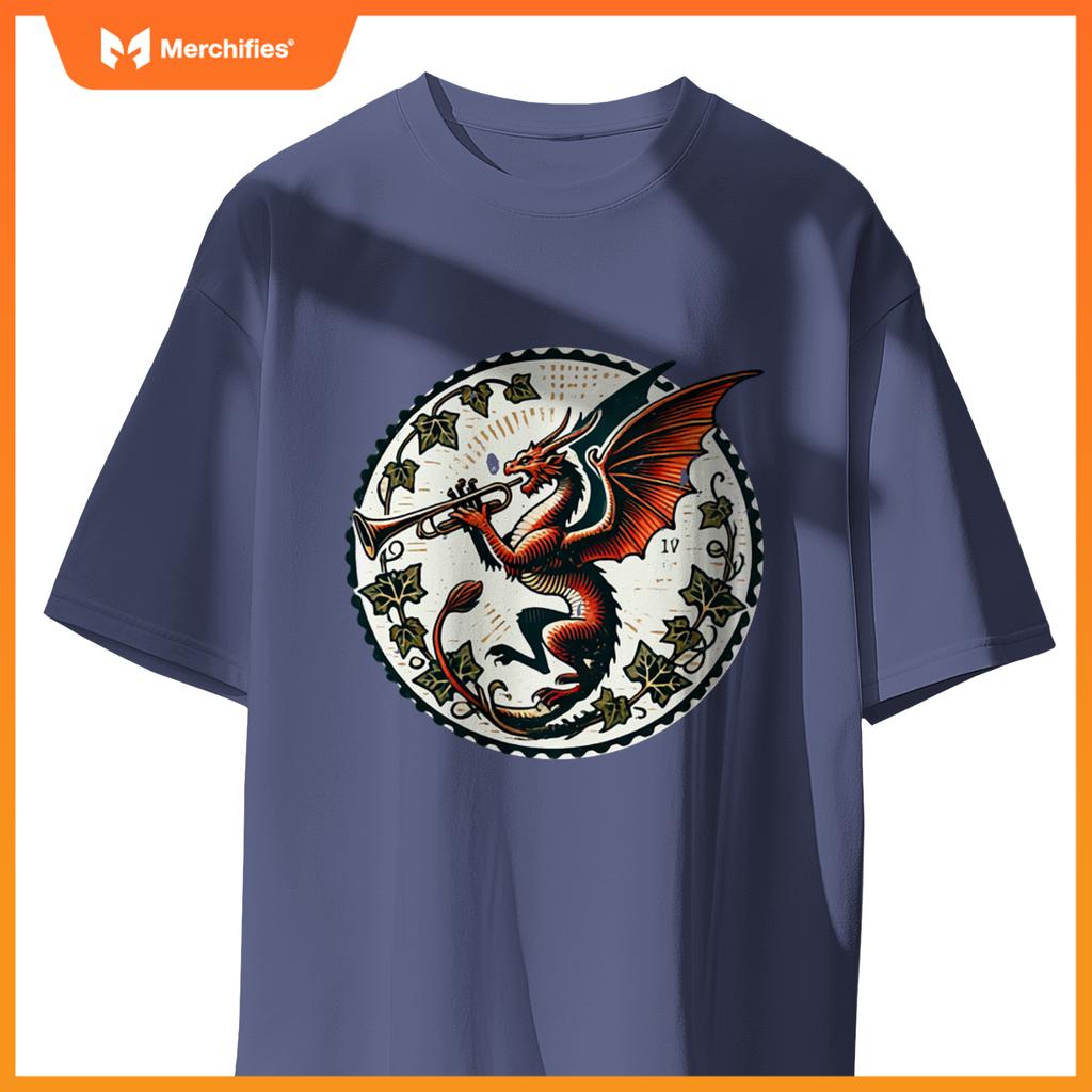 Trumpet Dragon Illustration Trumpeter Dragons Art
