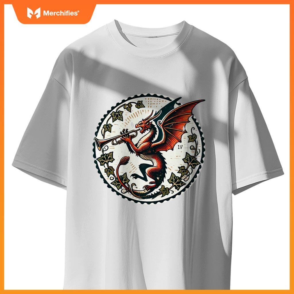Trumpet Dragon Illustration Trumpeter Dragons Art