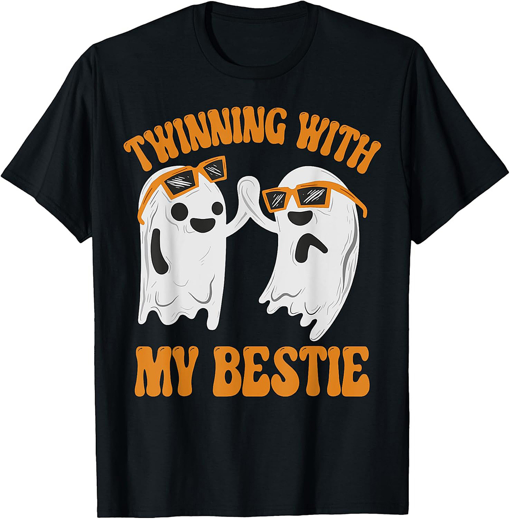Twinning With My Bestie Matching Halloween Best Friend BFF T-Shirt