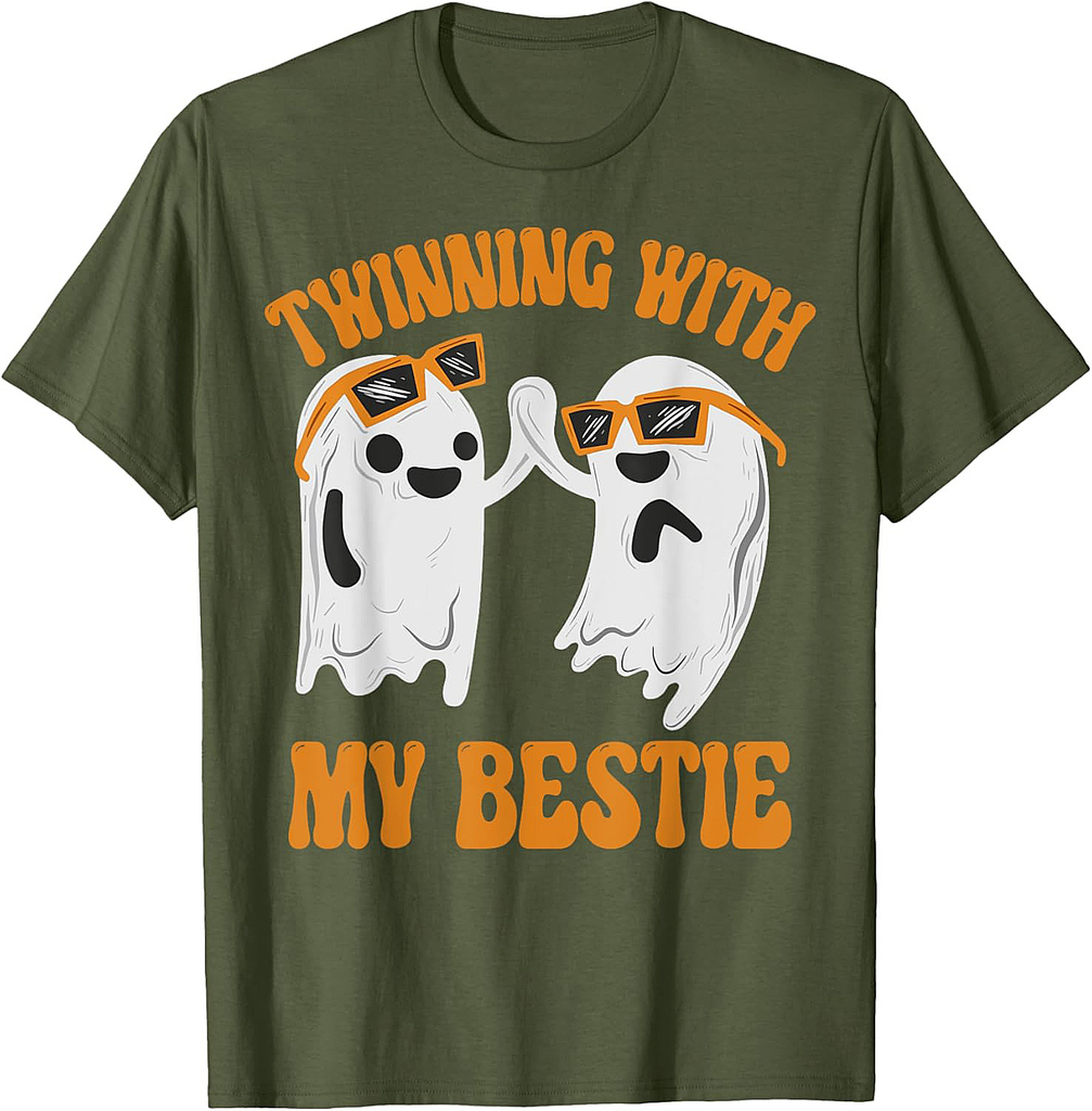 Twinning With My Bestie Matching Halloween Best Friend BFF T-Shirt