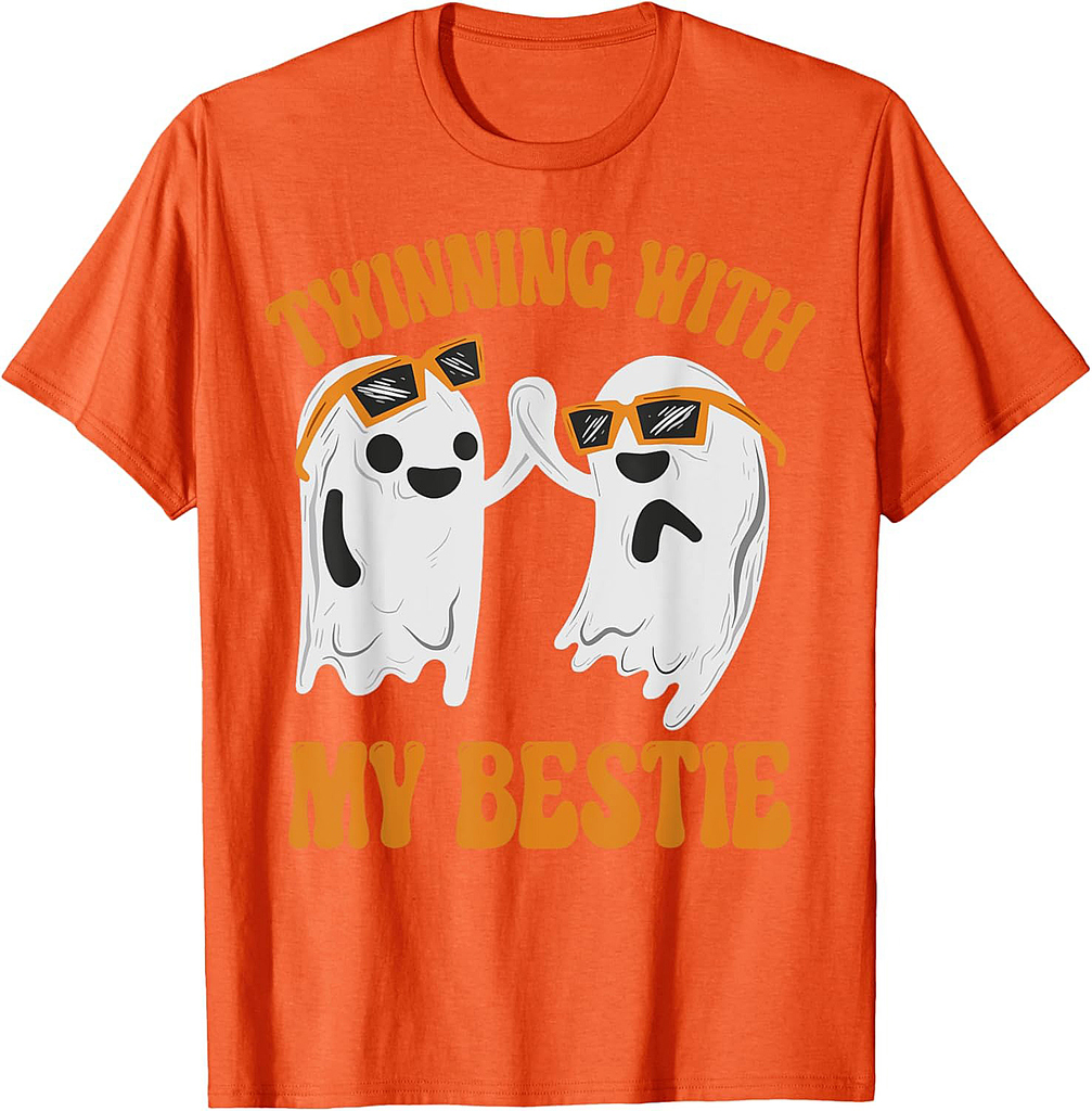 Twinning With My Bestie Matching Halloween Best Friend BFF T-Shirt