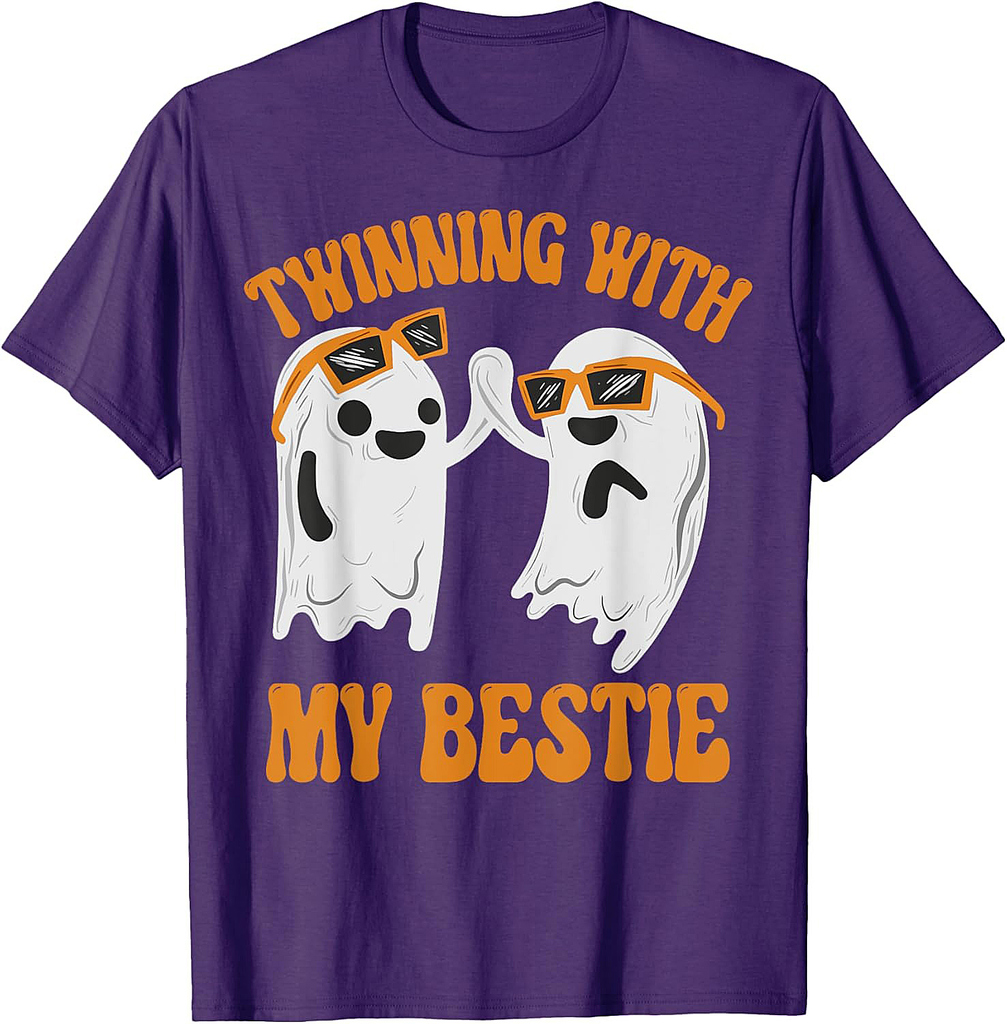 Twinning With My Bestie Matching Halloween Best Friend BFF T-Shirt