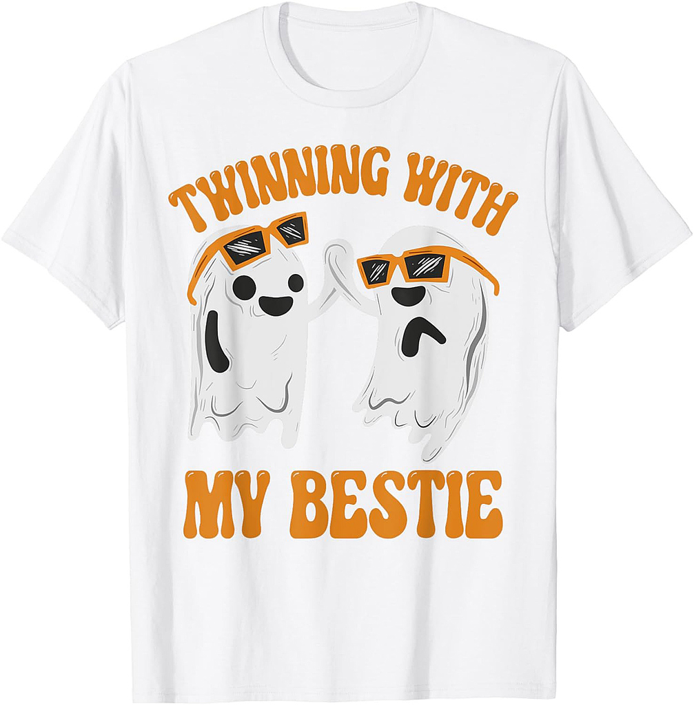 Twinning With My Bestie Matching Halloween Best Friend BFF T-Shirt