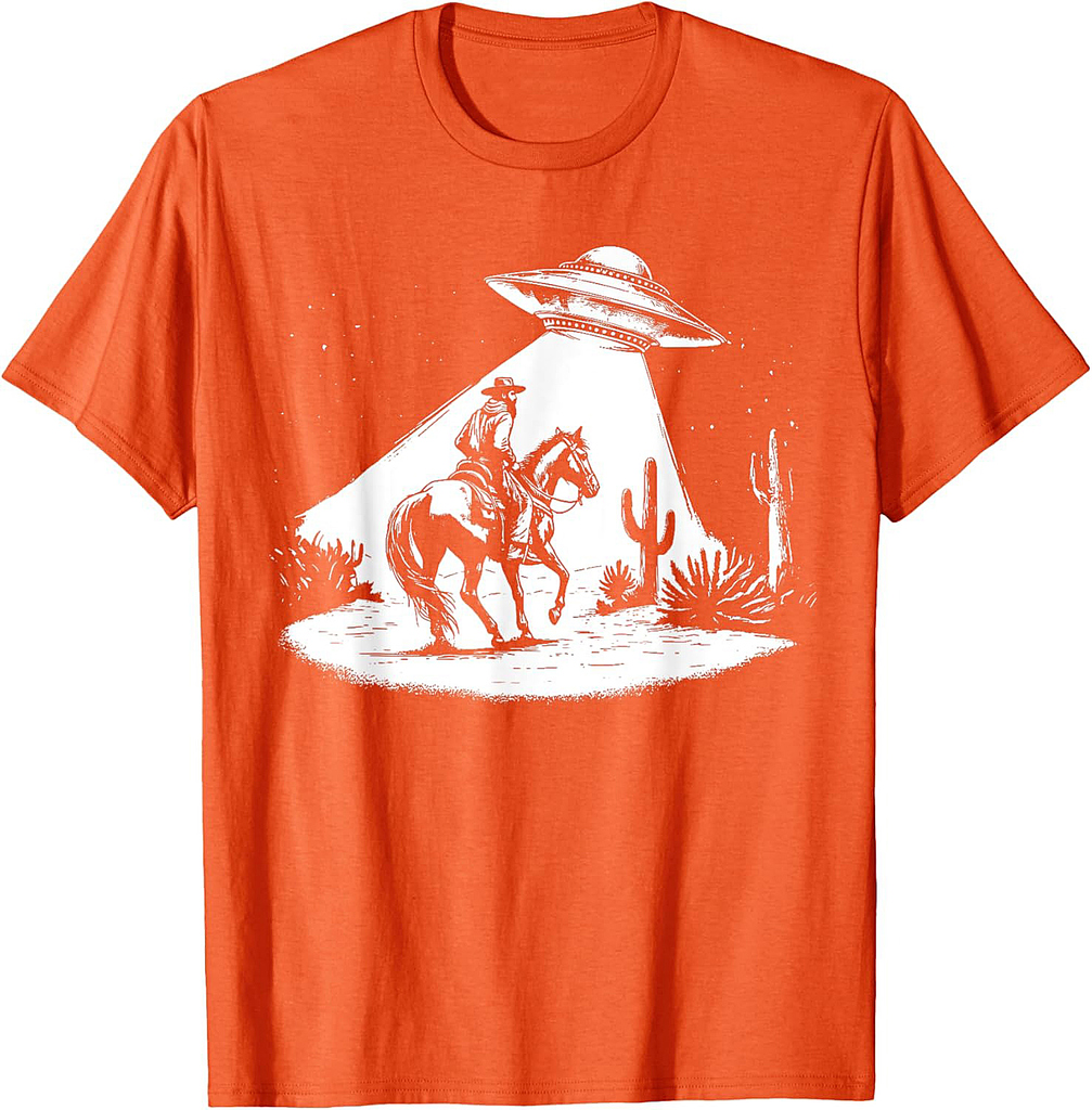 UFO Howdy Alien Cowboy Halloween Costume Ufo Western T-Shirt