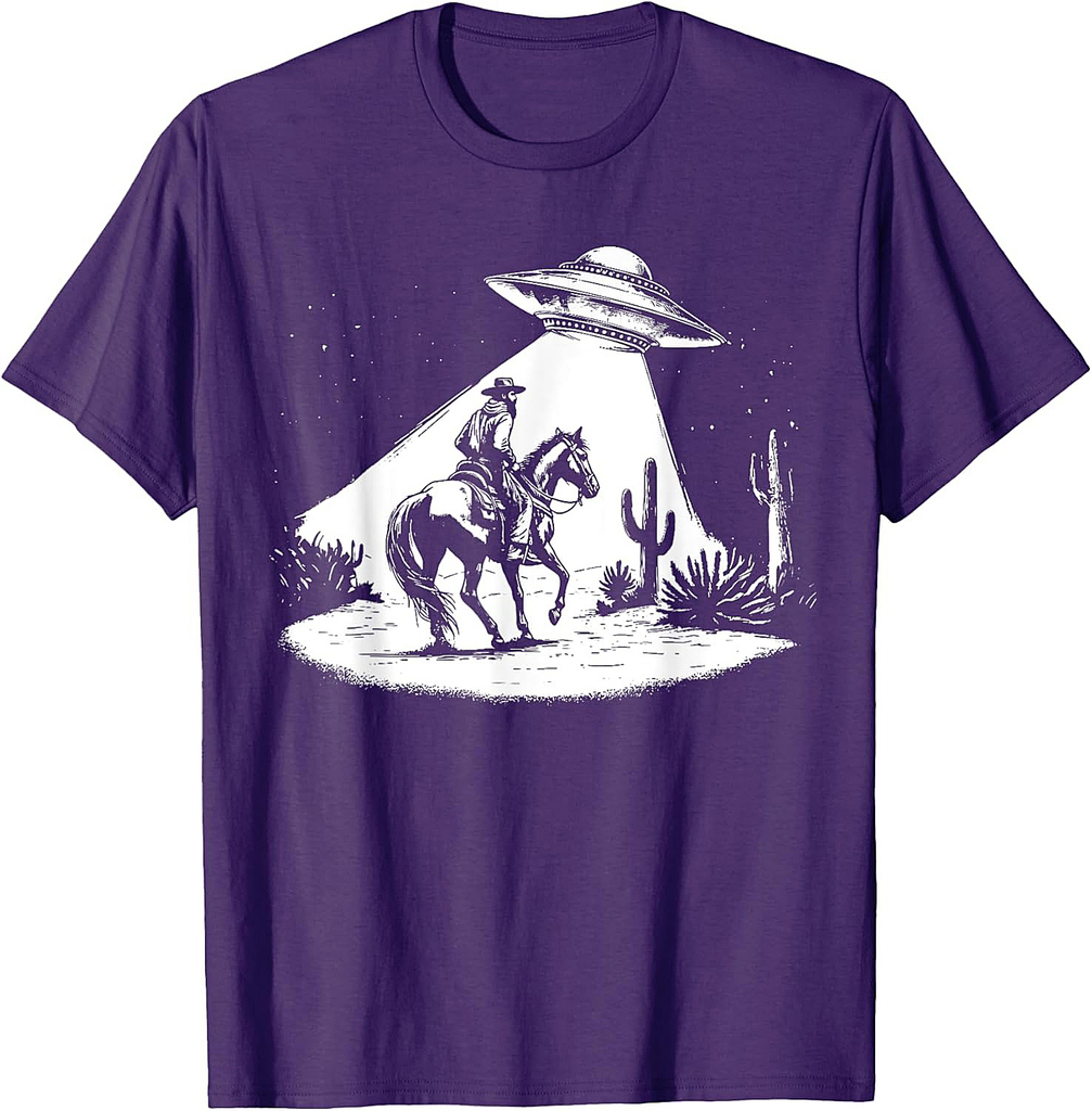 UFO Howdy Alien Cowboy Halloween Costume Ufo Western T-Shirt