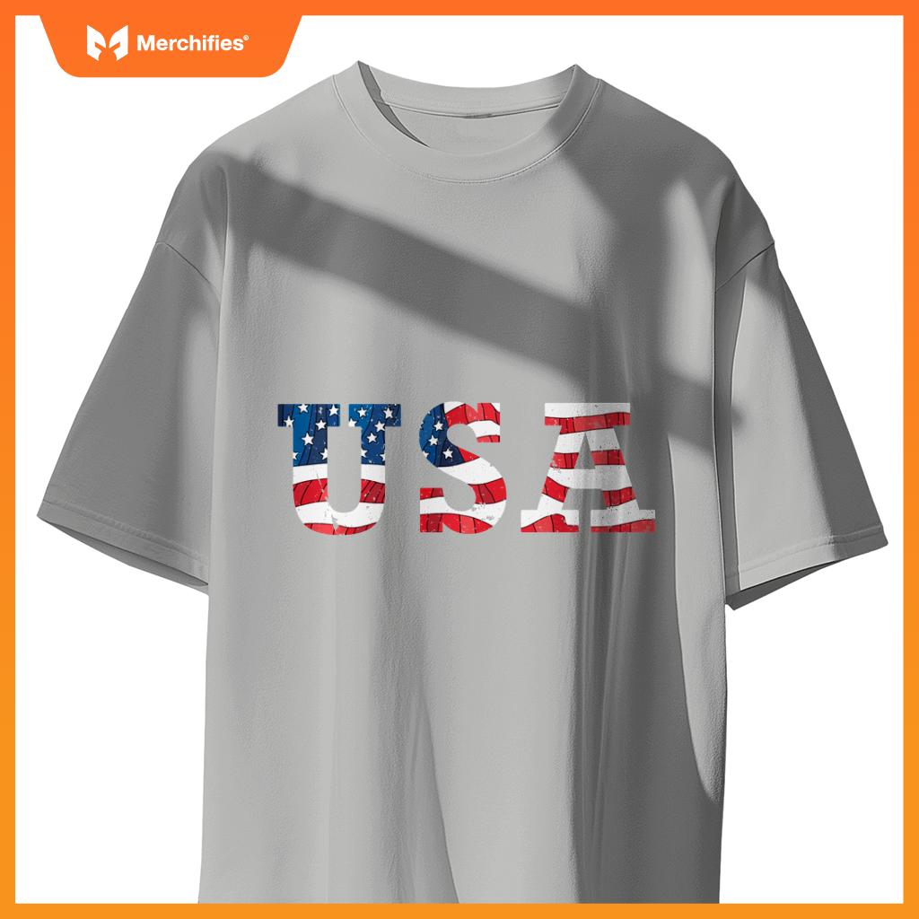 USA American Flag Patriotic America 4th of July T-Shirt
