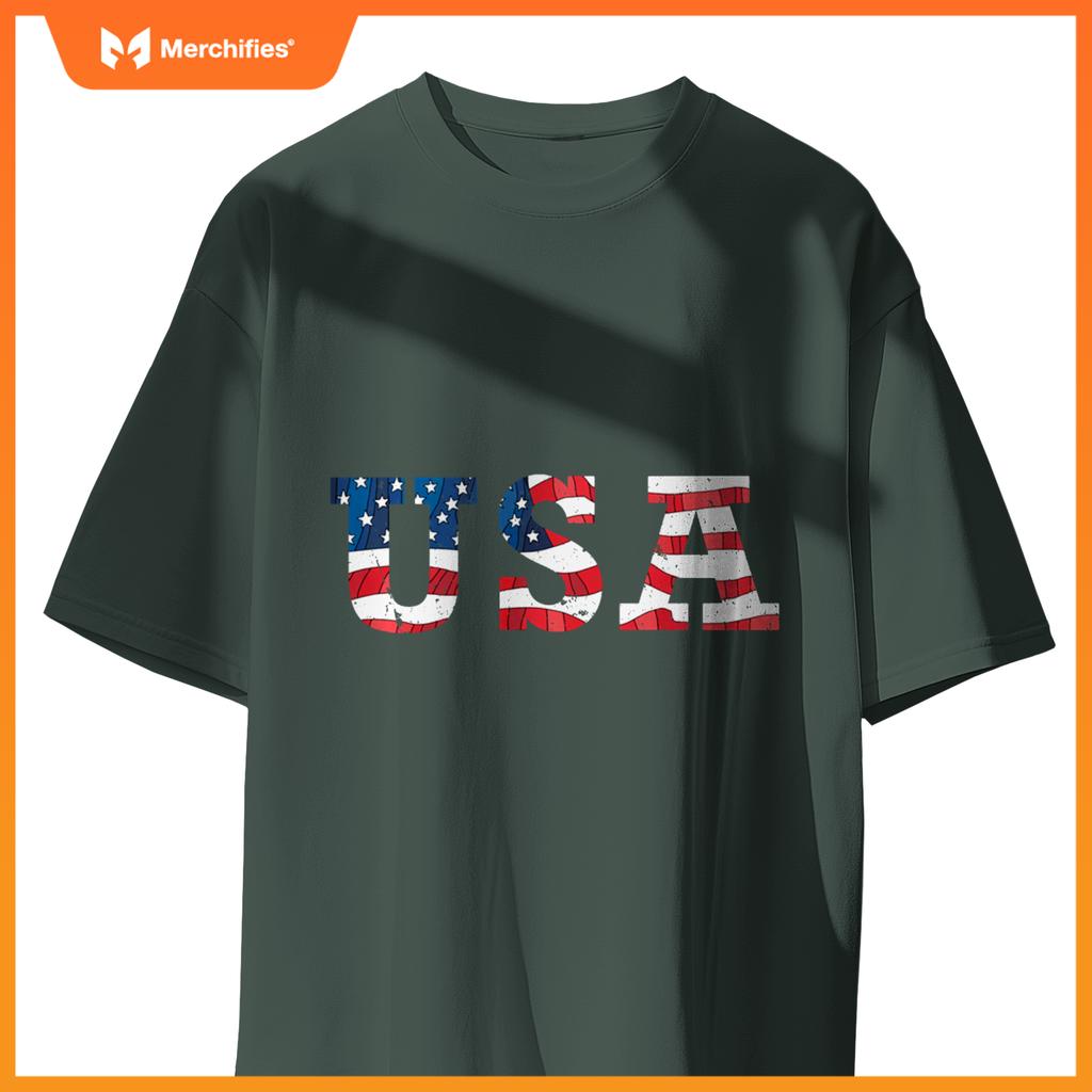 USA American Flag Patriotic America 4th of July T-Shirt