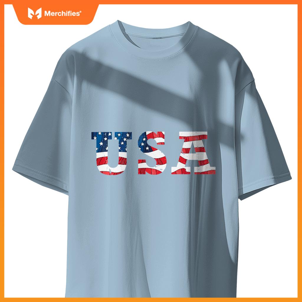 USA American Flag Patriotic America 4th of July T-Shirt