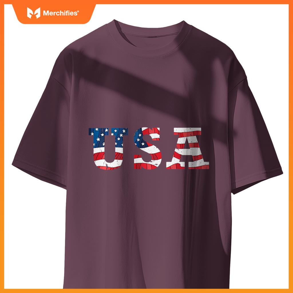 USA American Flag Patriotic America 4th of July T-Shirt