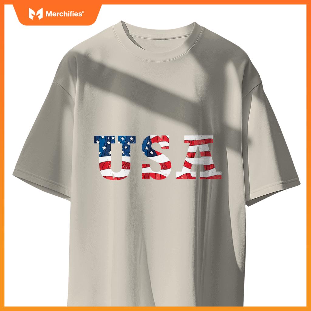USA American Flag Patriotic America 4th of July T-Shirt