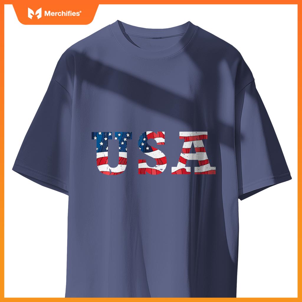 USA American Flag Patriotic America 4th of July T-Shirt