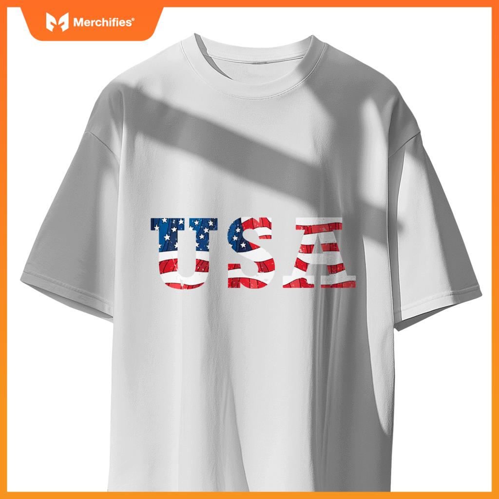 USA American Flag Patriotic America 4th of July T-Shirt