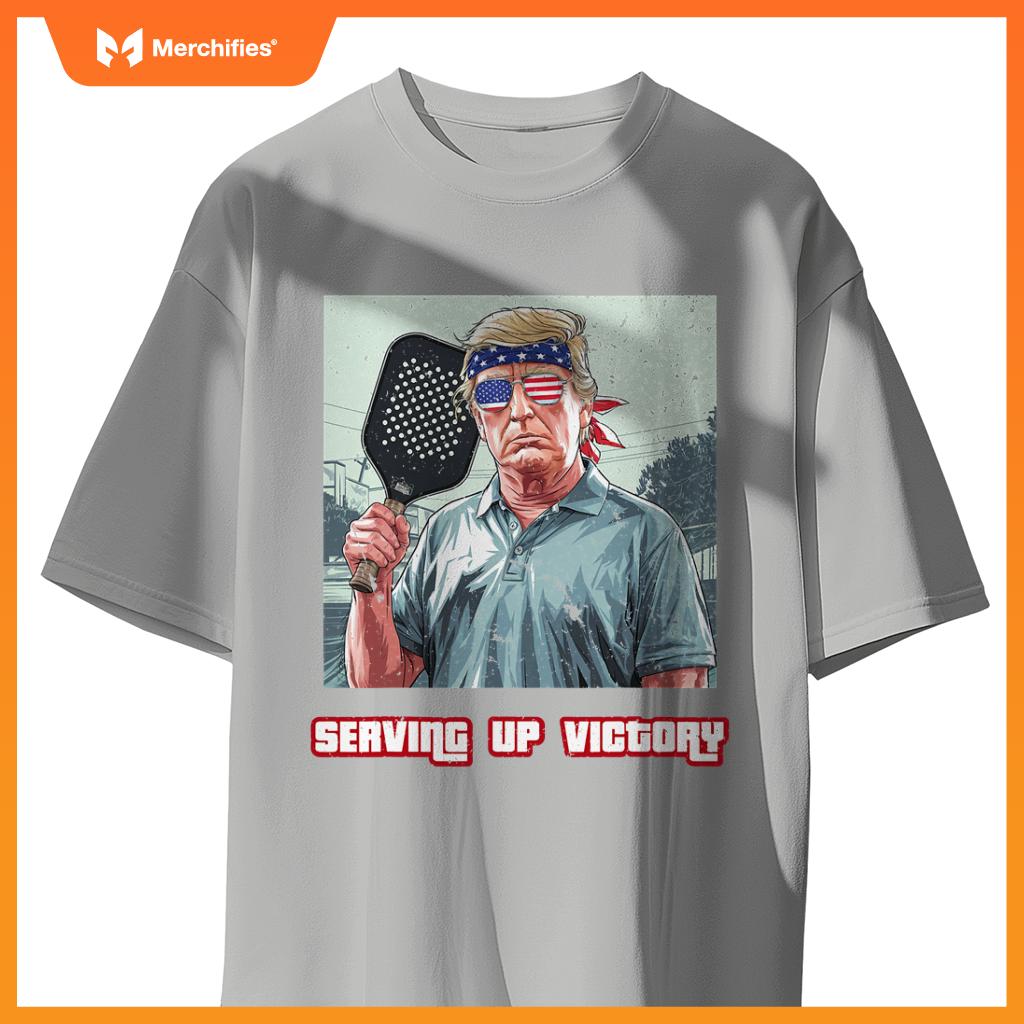 USA Pickleball Champ Patriotic Trump Political & Pickleball T-Shirt
